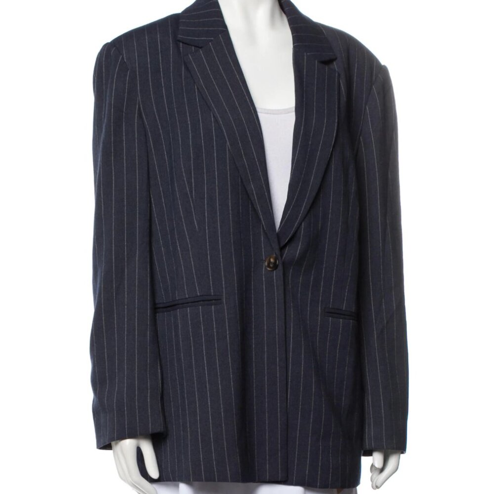 Reformation Pinstriped Menswear Inspired Blazer